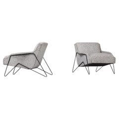Ernesto Hauner low lounge chairs Forma Moveis Brazil 1950