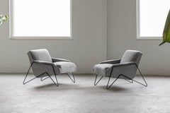Ernesto Hauner low lounge chairs Forma Moveis Brazil 1950