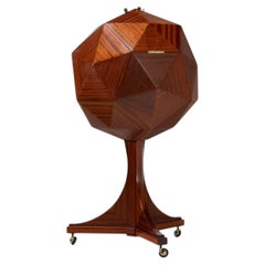 Vuillermoz Polyhedron bar cabinet France 1960