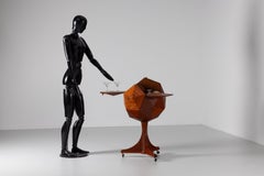 Vuillermoz Polyhedron bar cabinet France 1960