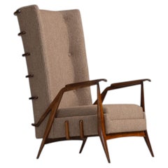 Poltrona con schienale alto di Giuseppe Scapinelli, Brasile, 1950