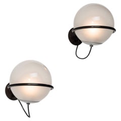 Gino Sarfatti 238 Wandleuchten, Paar, Arteluce, Italien, 1960