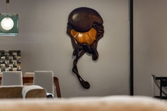 Großartige organische Skulptur aus drei Hartholzarten, USA 1977, XXL