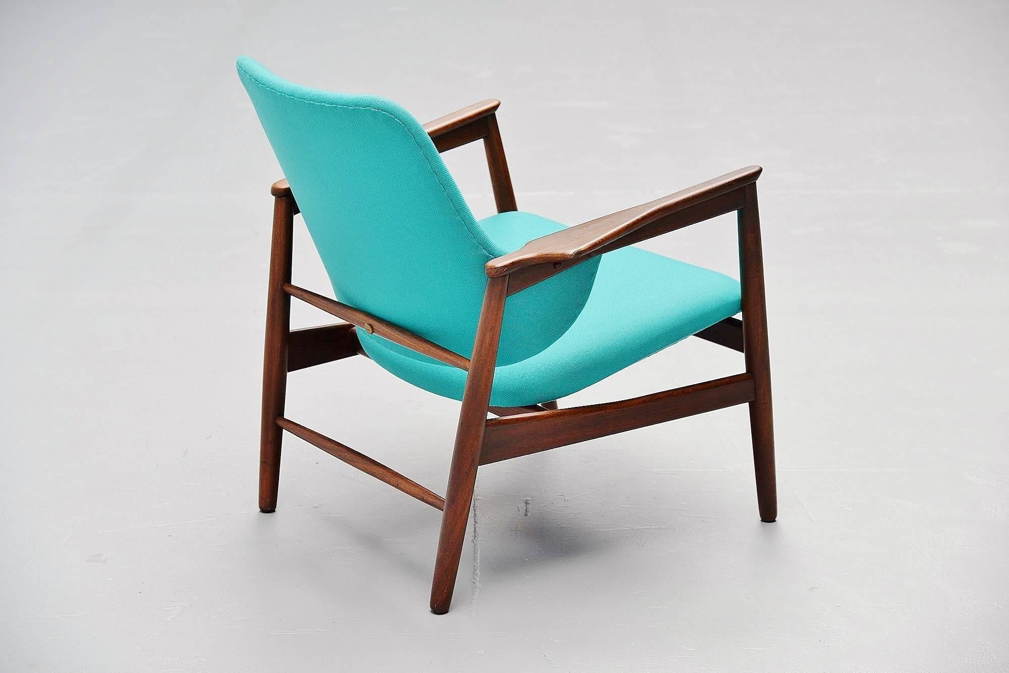 Danish Ib Kofod-Larsen Easy Chair by Christensen & Larsen, Denmark, 1953