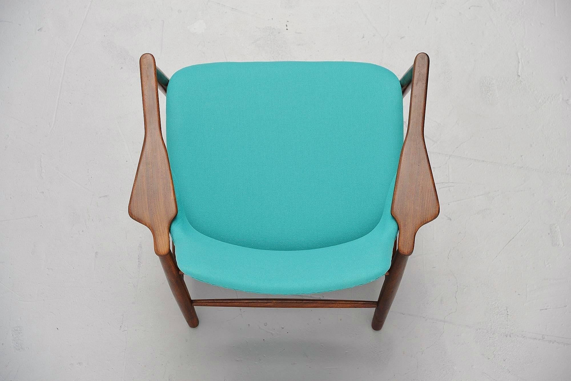 Teak Ib Kofod-Larsen Easy Chair by Christensen & Larsen, Denmark, 1953