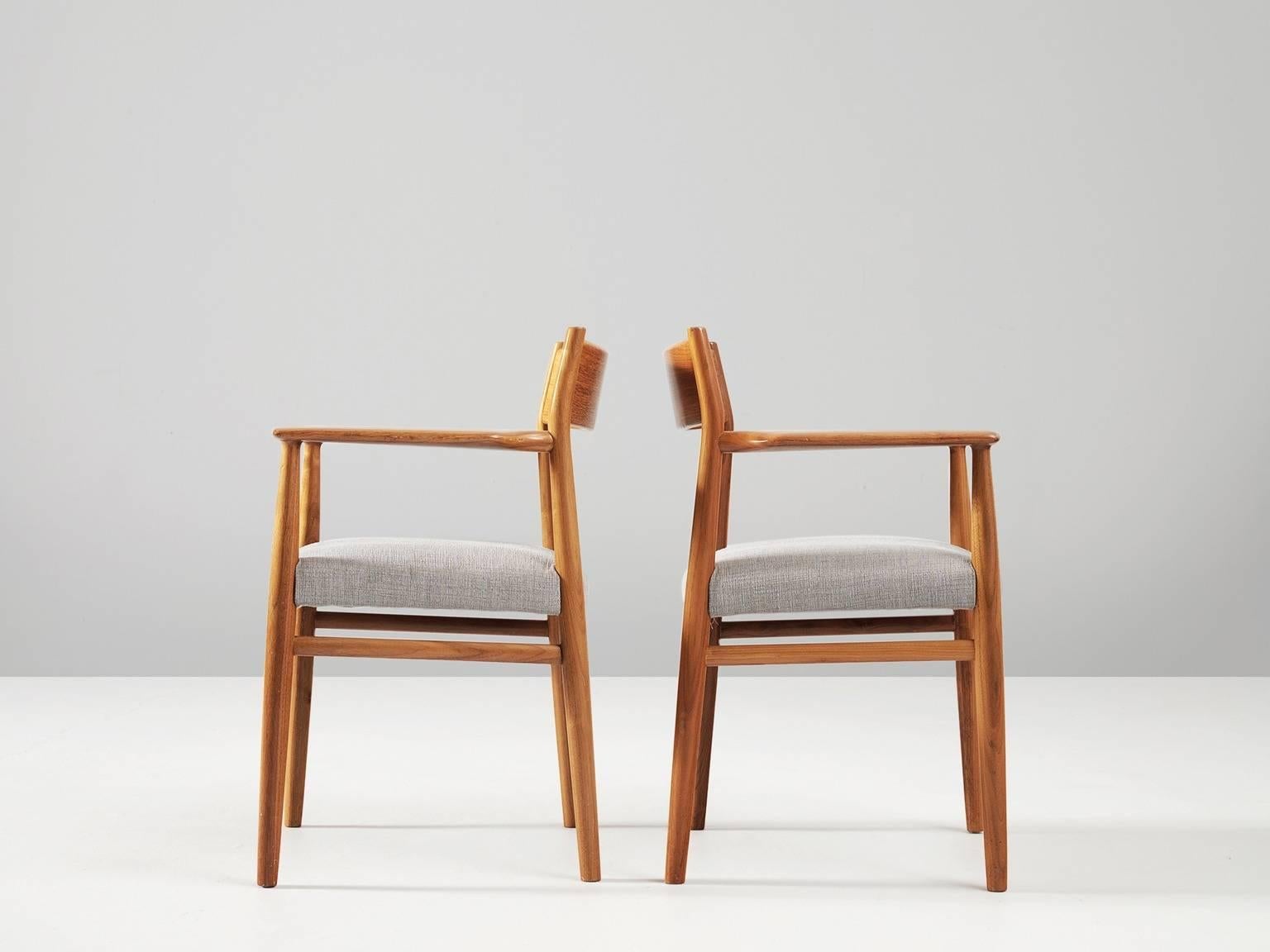 Mid-20th Century Arne Vodder Set of Six Dining Chairs in Walnut