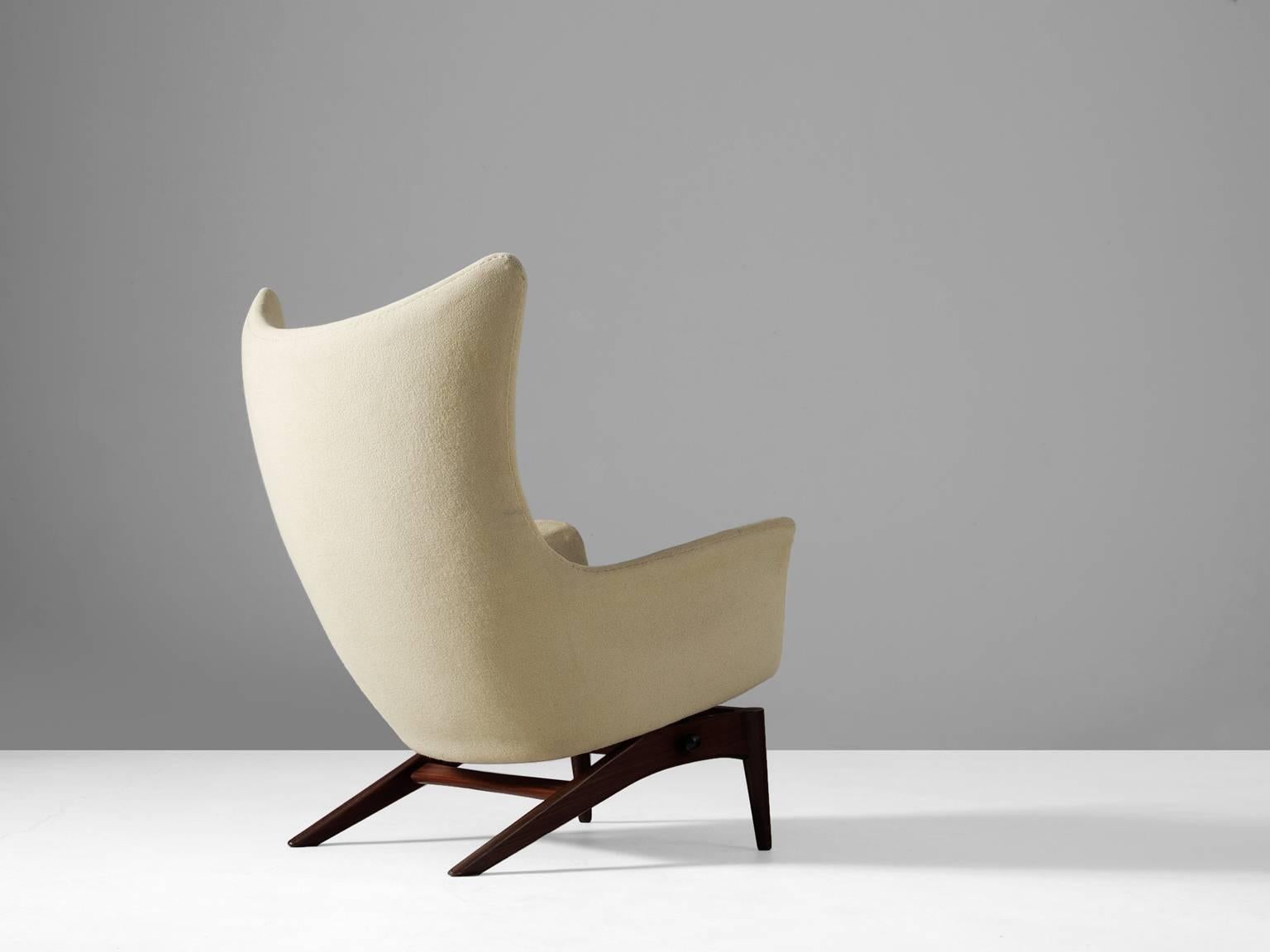 Scandinavian Modern H.W. Klein Reclining Wingback Chair