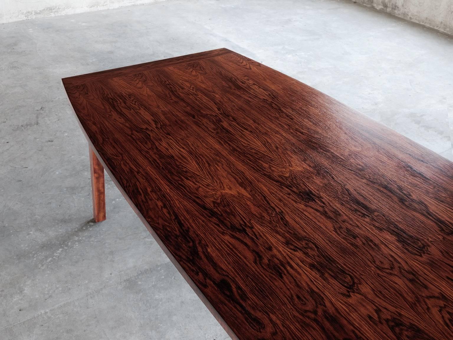 Scandinavian Extremely Large Combined Rosewood Dining Table