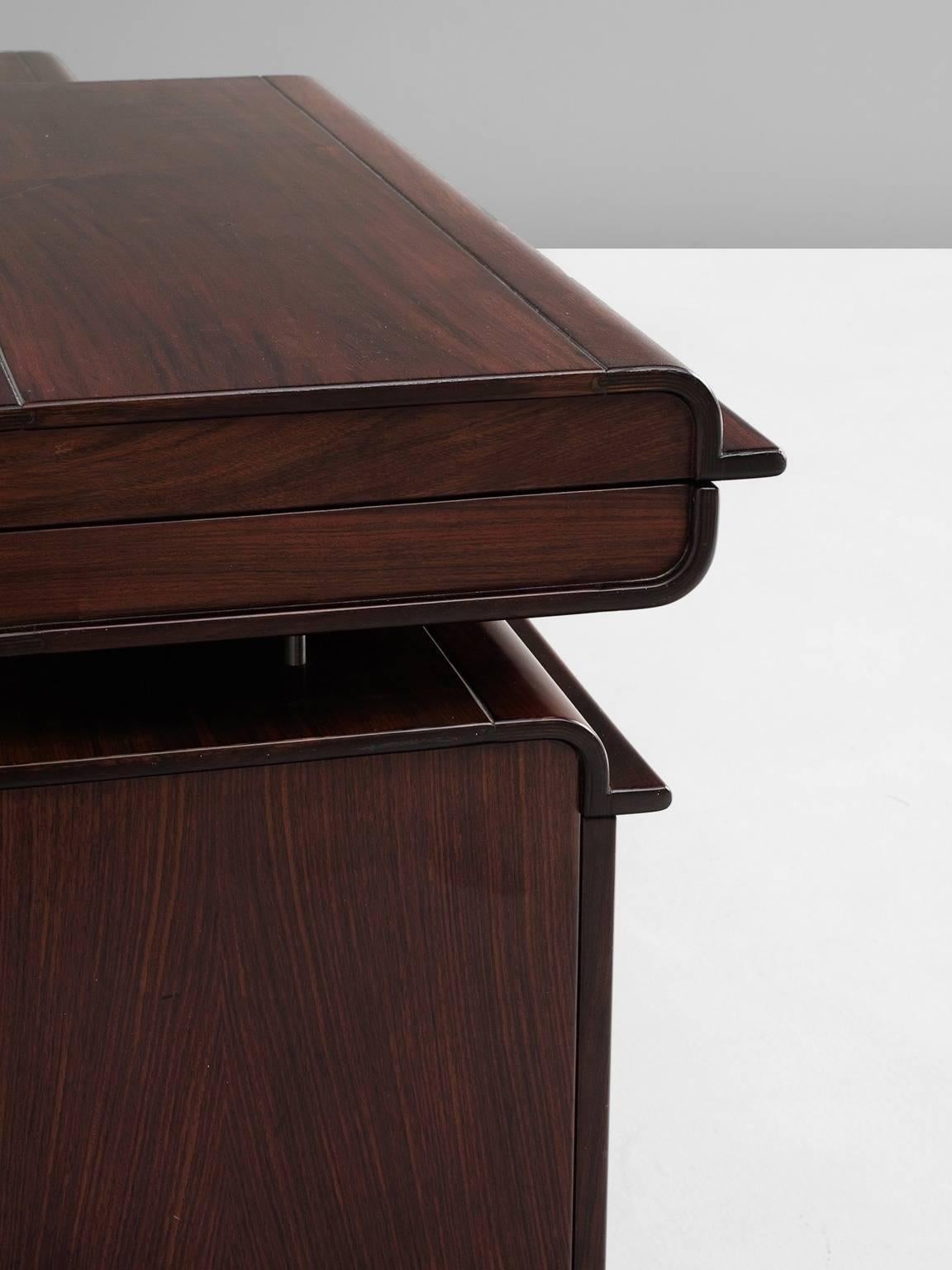 Vittorio Introini Exceptional Freestanding Rosewood Sideboard for Sormani 3