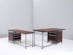 Jules Wabbes, Executive desk in rosewood with rarely offered return