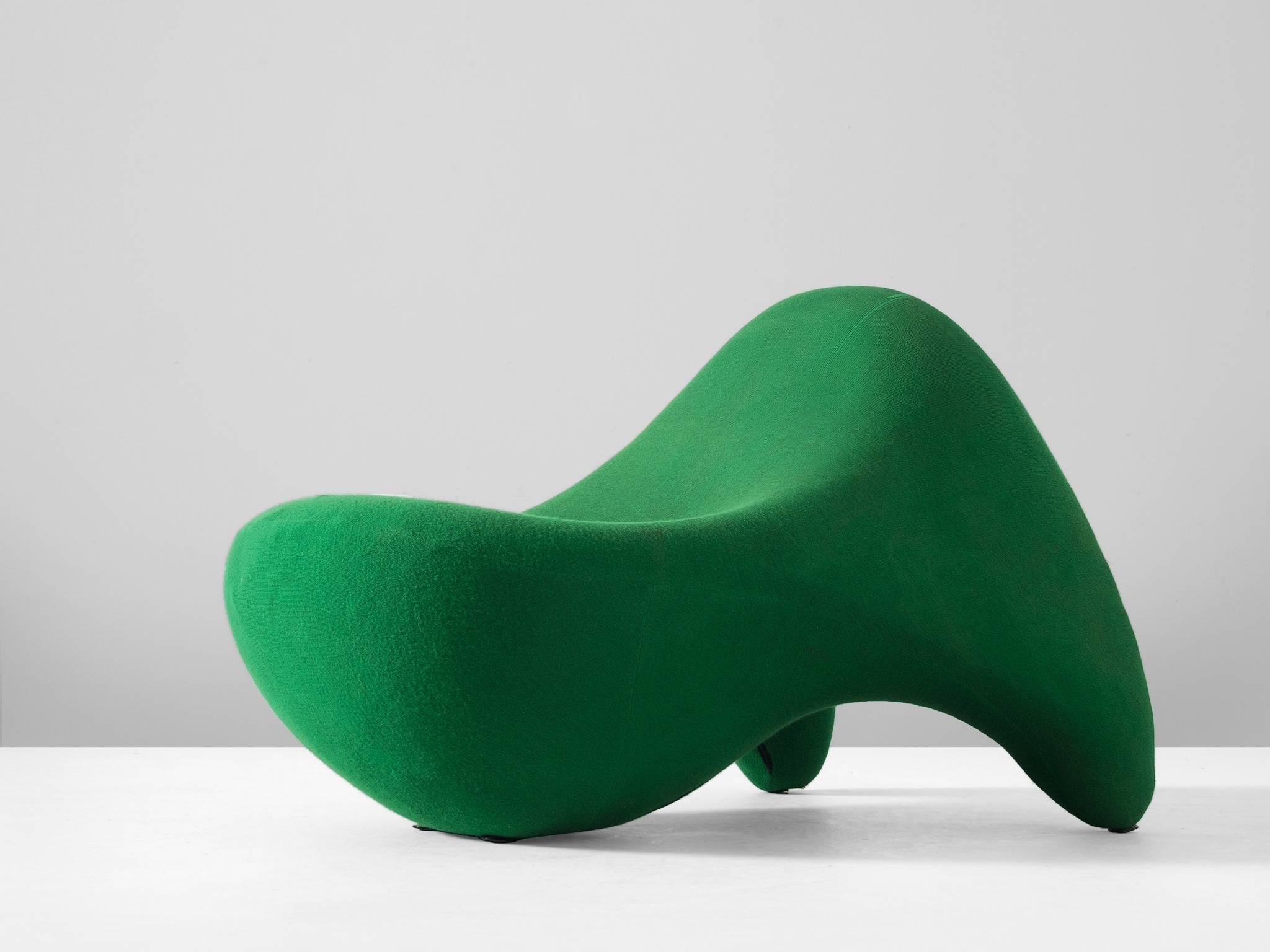 Lounge chair model 'tv-relax chair,' in fiberglass and fabric, by Luigi Colani for Kusch & Co. Germany 1969.

Organic shaped highly comfortable lounge chair. This chair was designed by Luigi Colani. He designed this chair to provide optimum comfort.