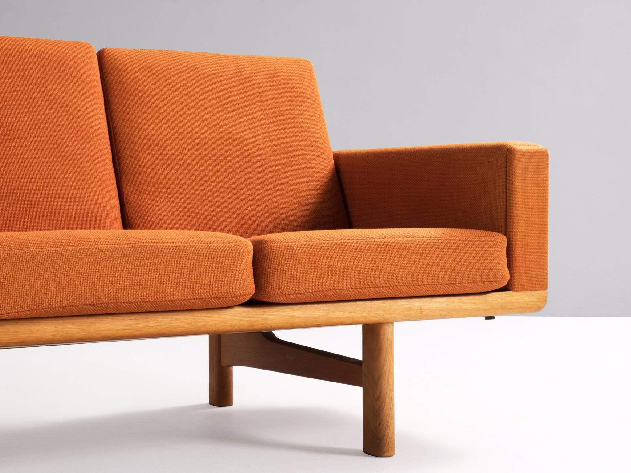 Mid-20th Century Hans Wegner Four-Seather Sofa for GETAMA 