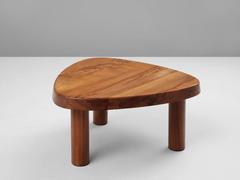 Table basse Pierre Chapo en orme massif