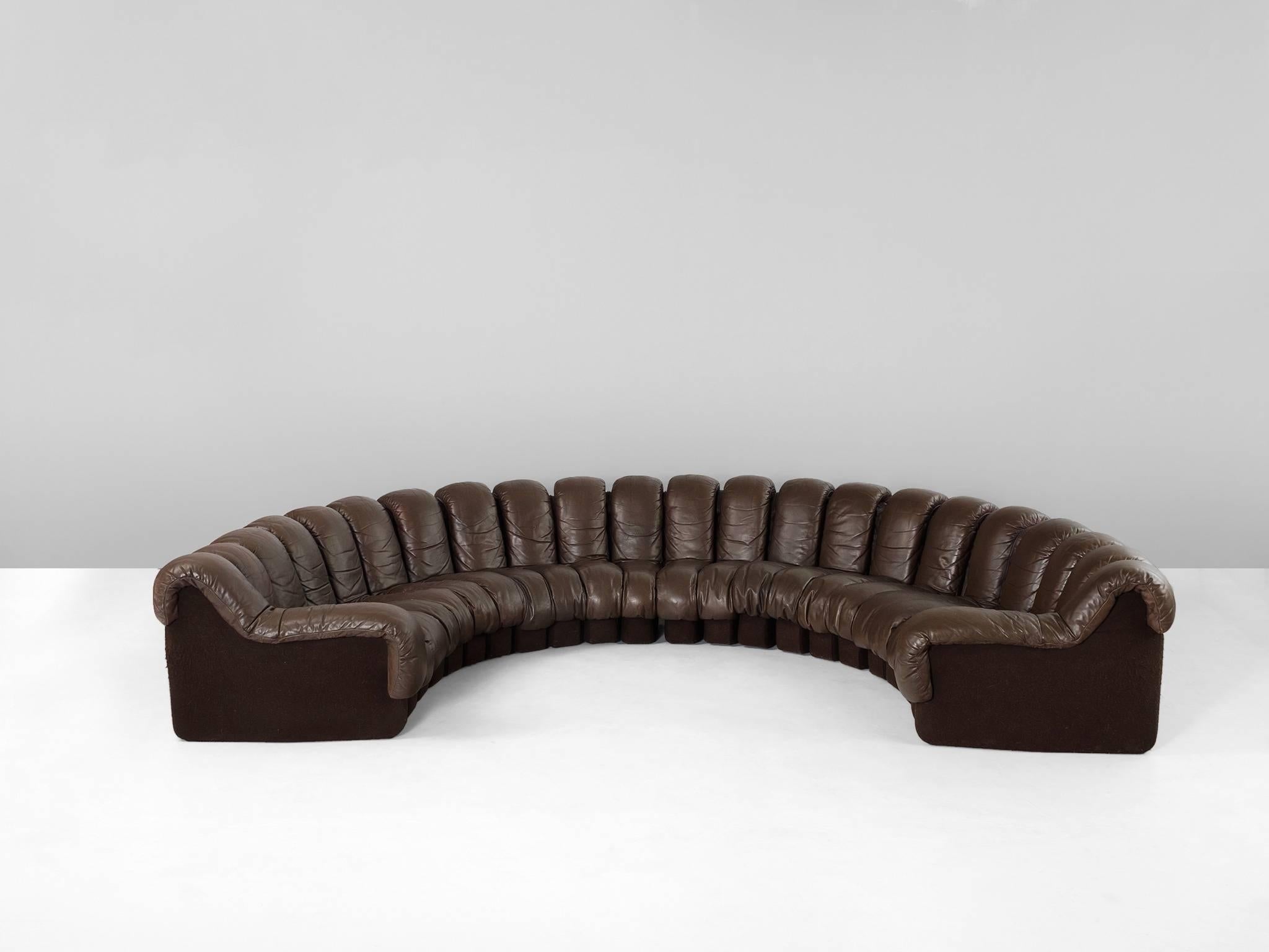 Mid-Century Modern 22 pcs - De Sede DS-600 Sofa in Leather
