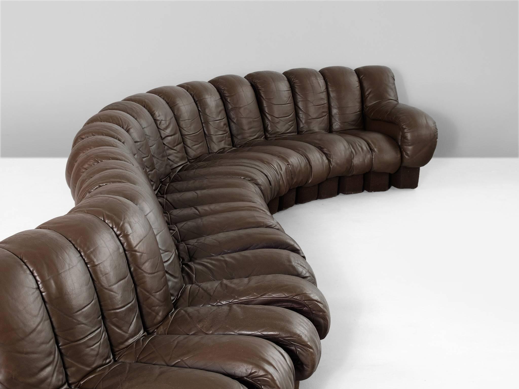 22 pcs - De Sede DS-600 Sofa in Leather In Excellent Condition In Waalwijk, NL