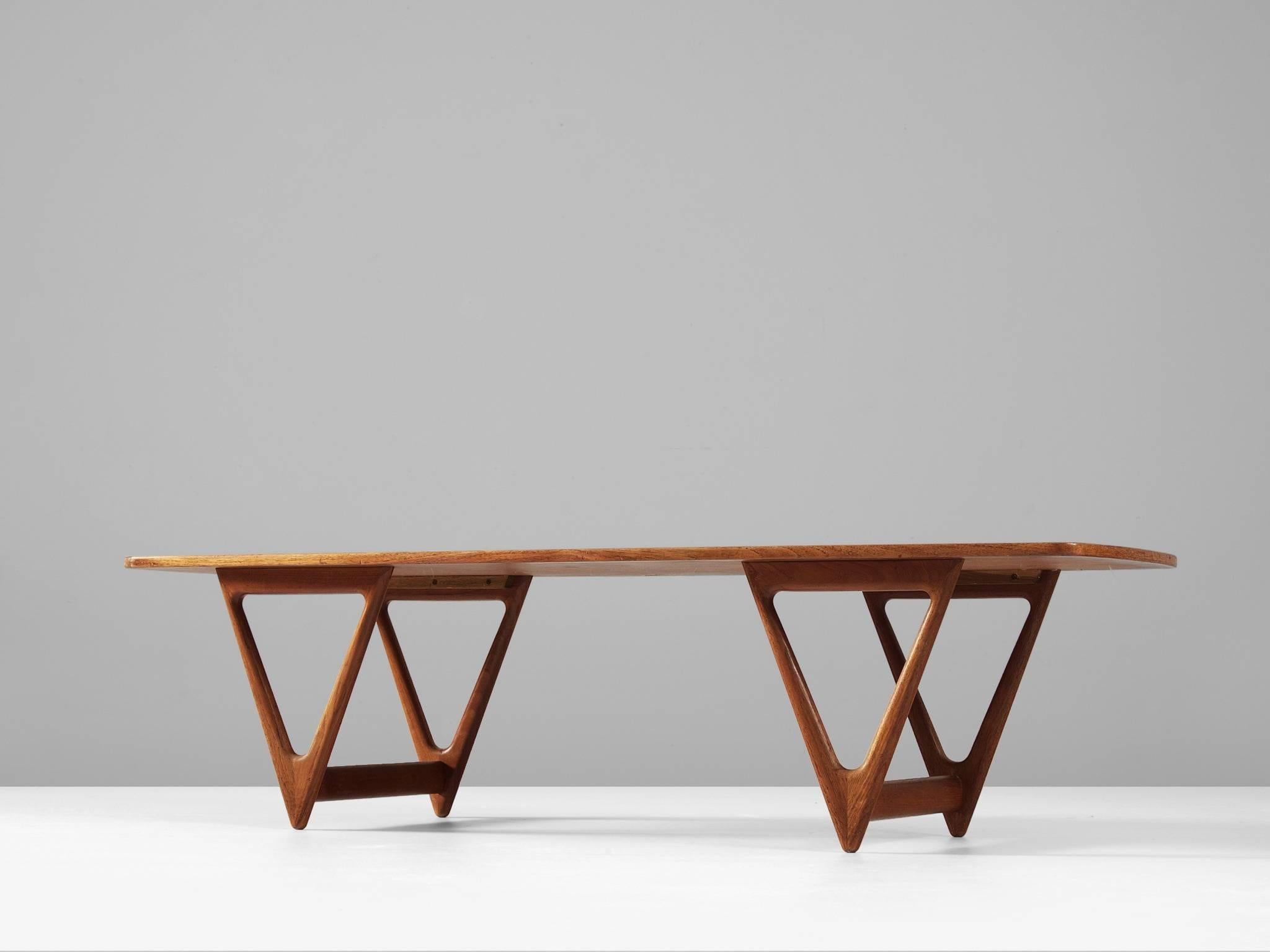 Danish Kurt Østervig Coffee Table in Teak 