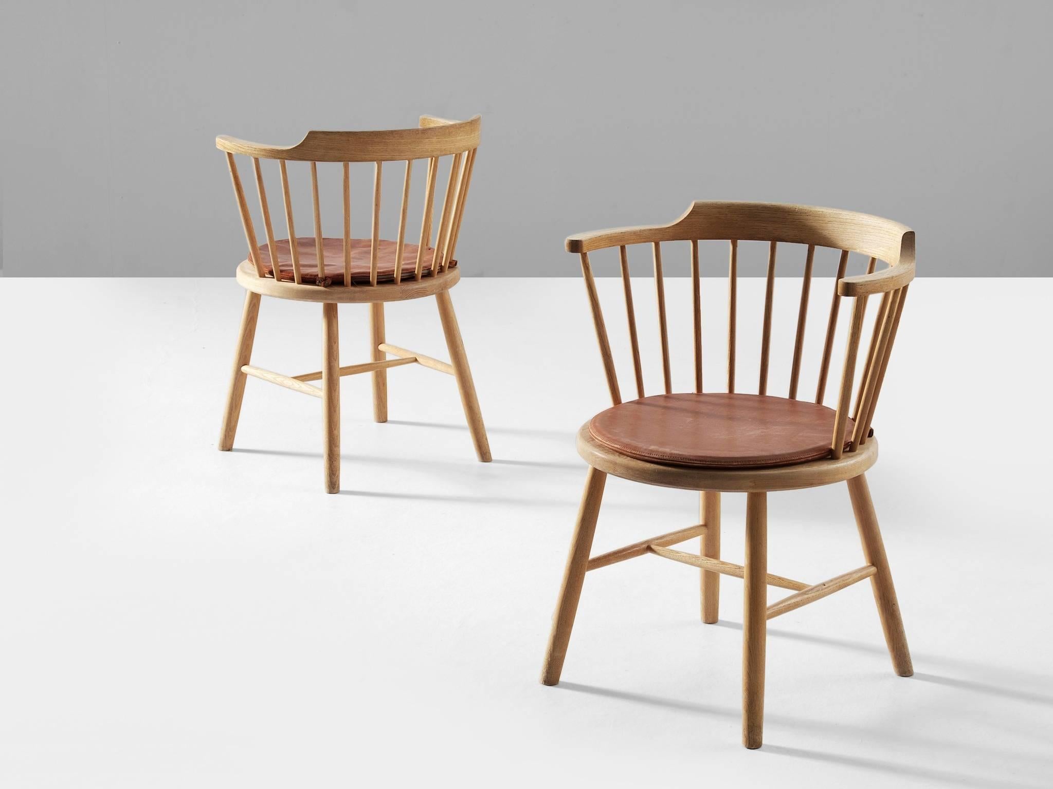 Danish Børge Mogensen Set of Four Dining Chairs
