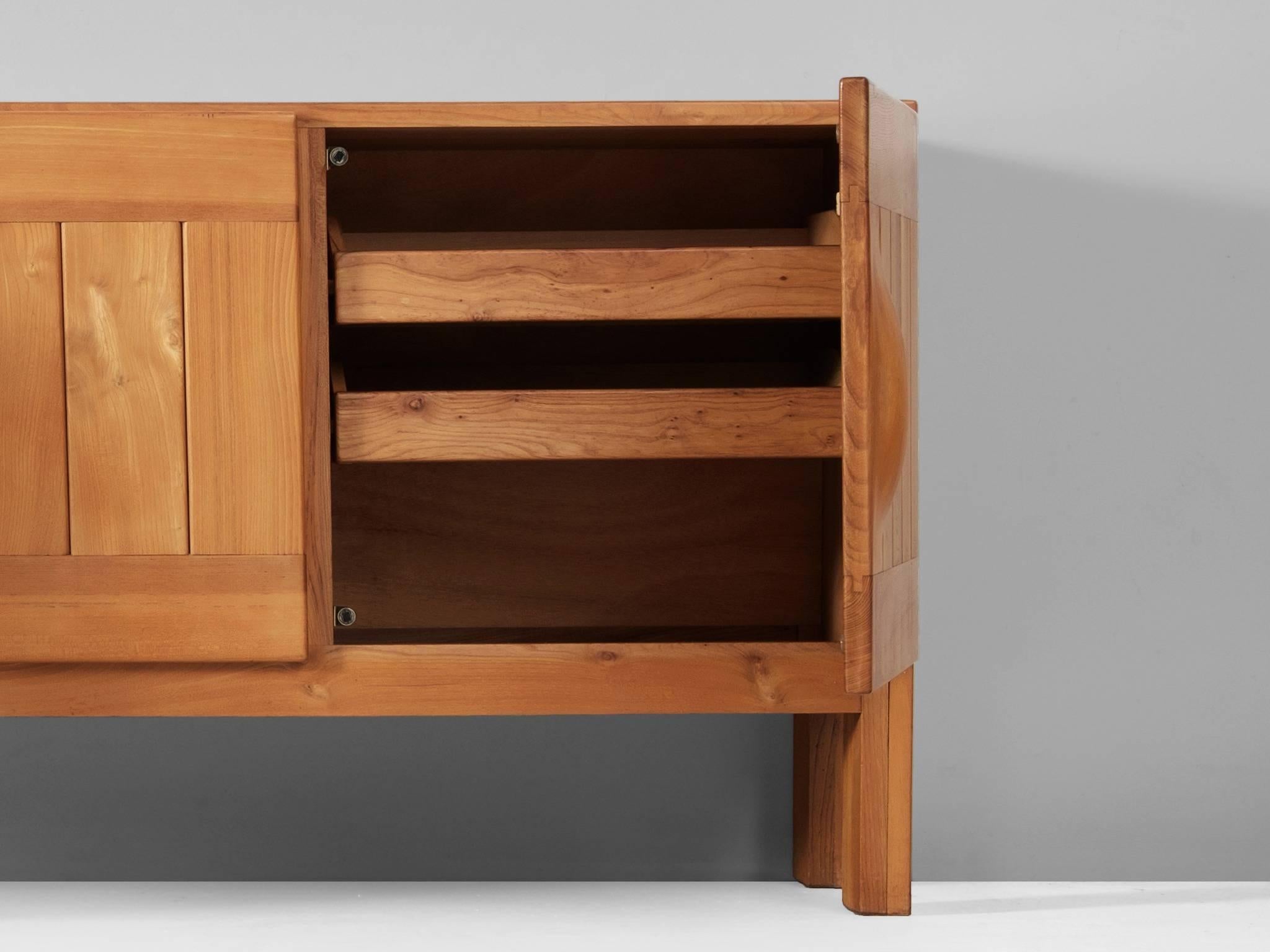 Mid-20th Century French Sideboard in Solid Elm