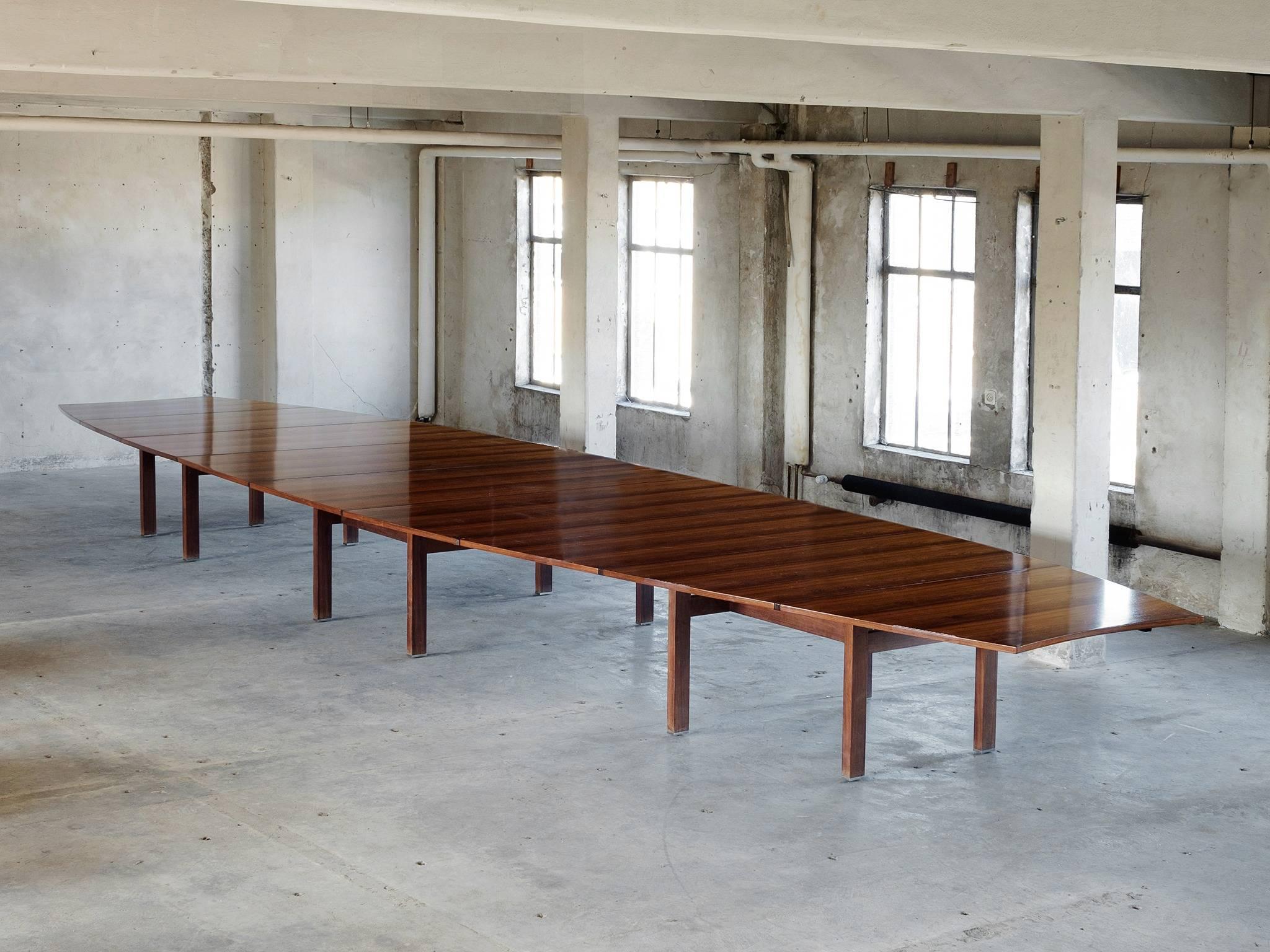 Danish 25ft / 762cm long Conference Table in Rosewood by A.J. Iversen