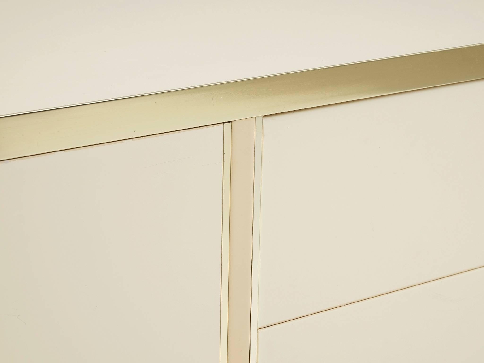 Lacquered High Gloss Brass Sideboard