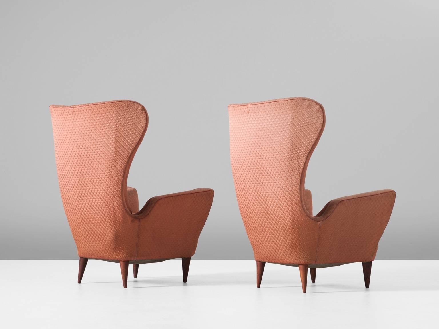 Mid-Century Modern Pair of Italian Lounge Chairs