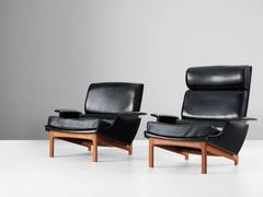 Ib Kofod-Larsen Rare Pair of Lounge Chairs
