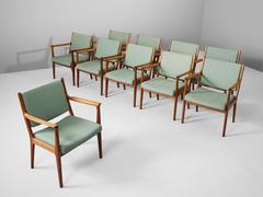 Karl-Erik Ekselius Set of Ten Swedish Armchairs