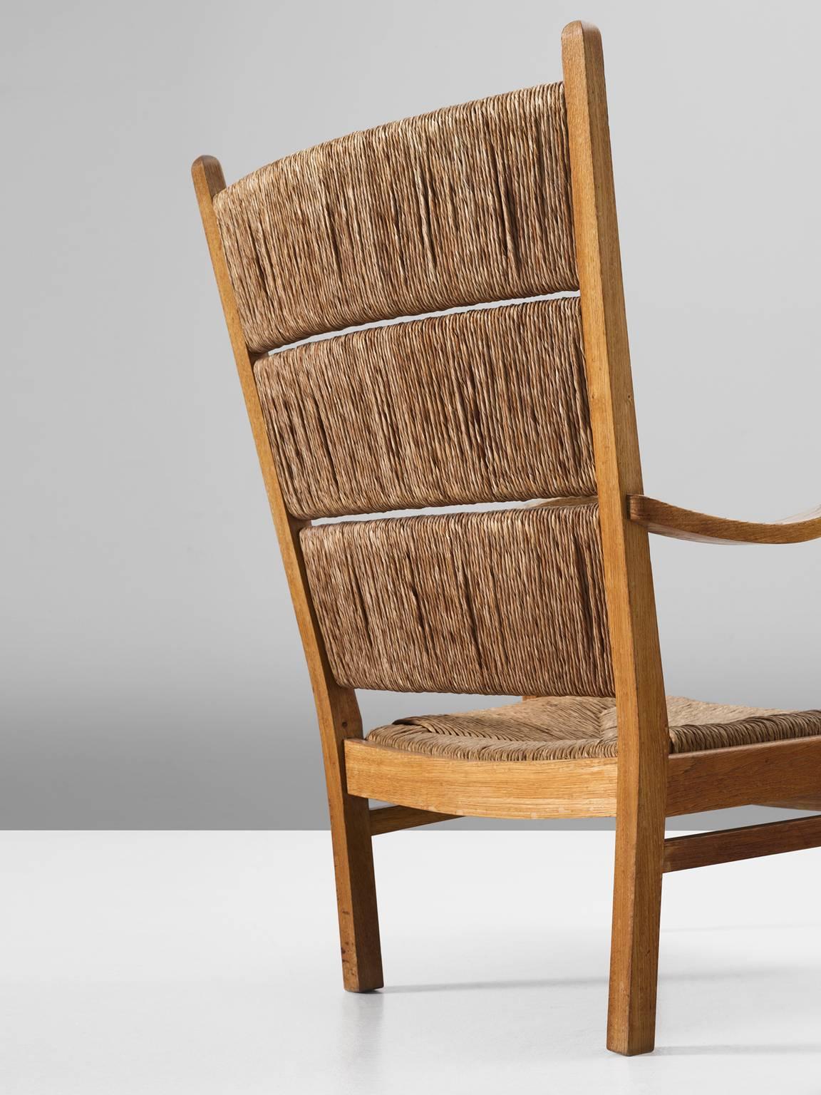 Dutch Bas Van Pelt Pair of Easy Chairs in Oak