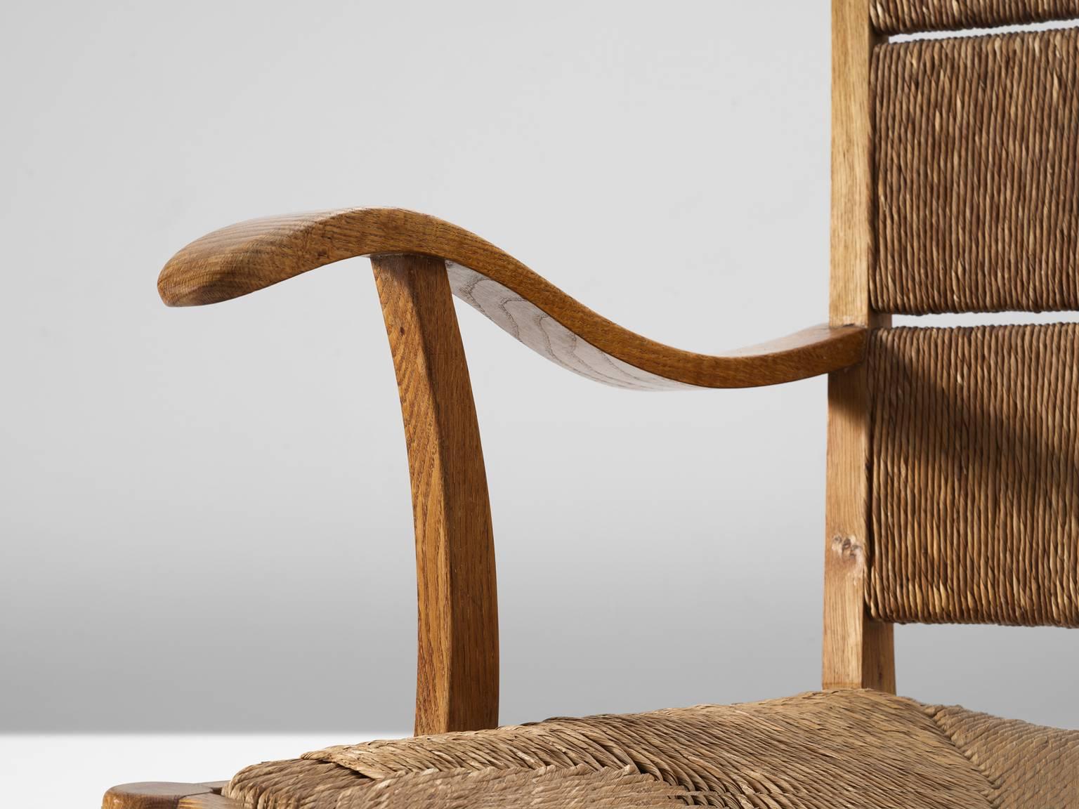 Mid-Century Modern Bas Van Pelt Pair of Easy Chairs in Oak