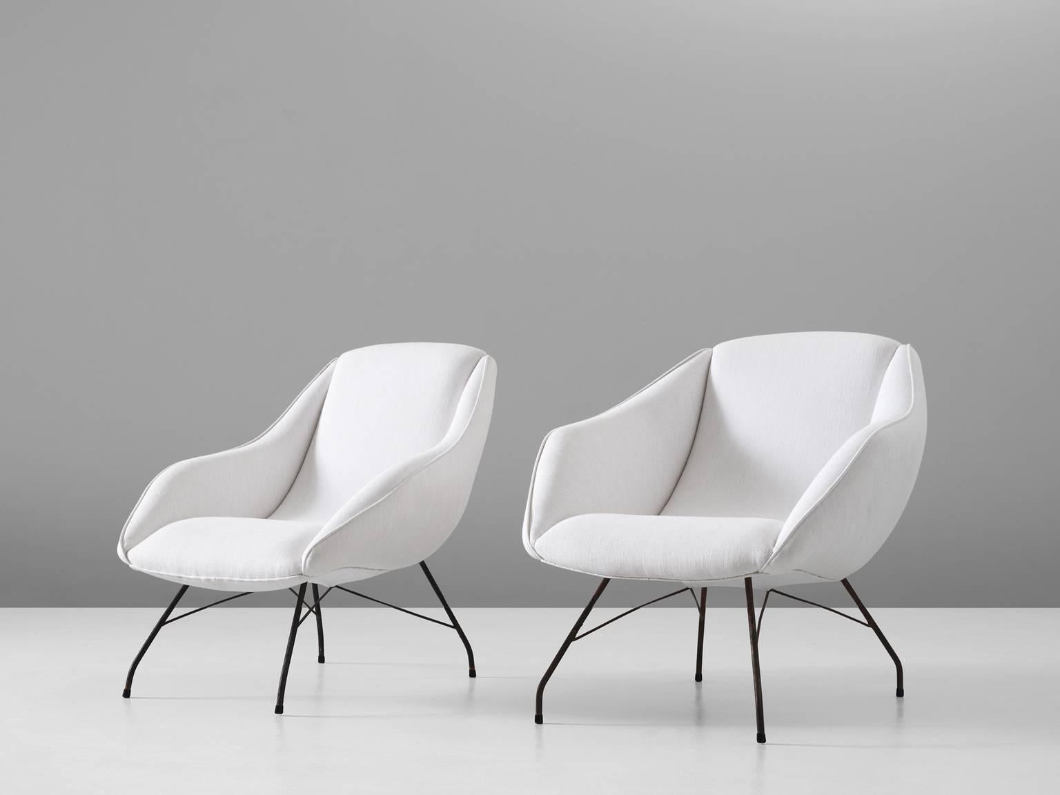 Mid-Century Modern Carlo Hauner & Martin Eisler Pair of Lounge Chairs