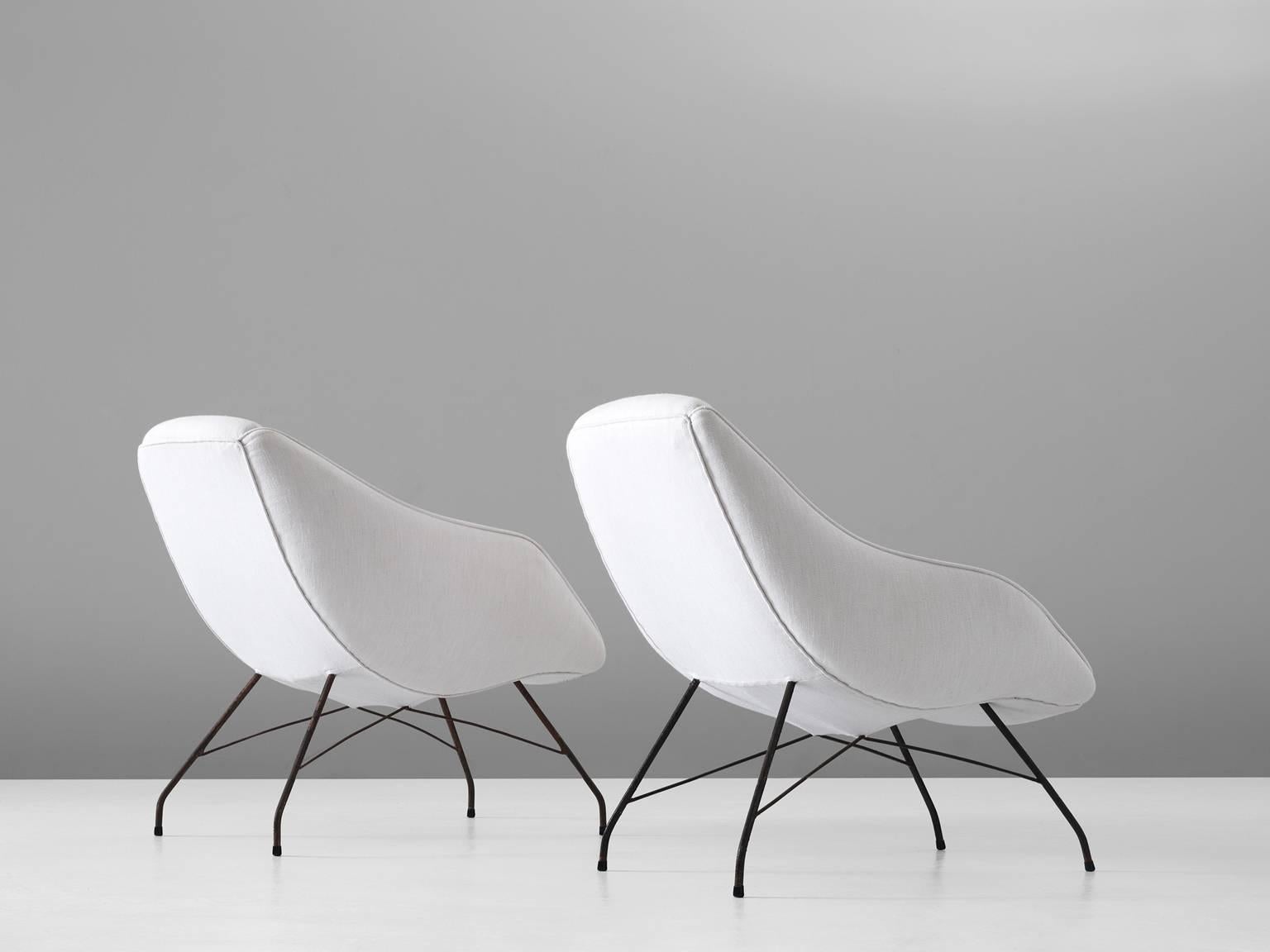 Brazilian Carlo Hauner & Martin Eisler Pair of Lounge Chairs