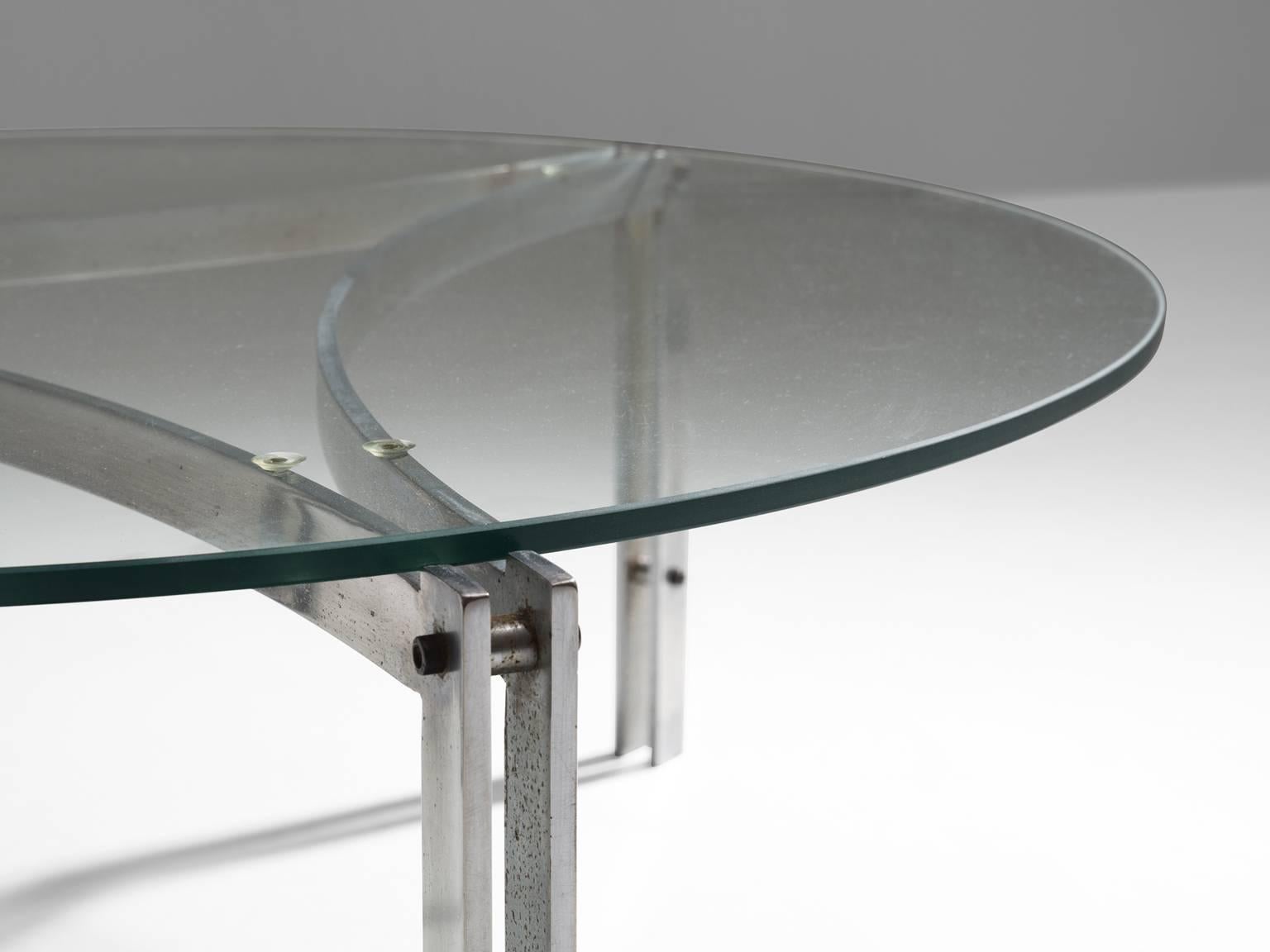 Danish Fabricius and Kastholm Inspired Scimitar Cocktail Table
