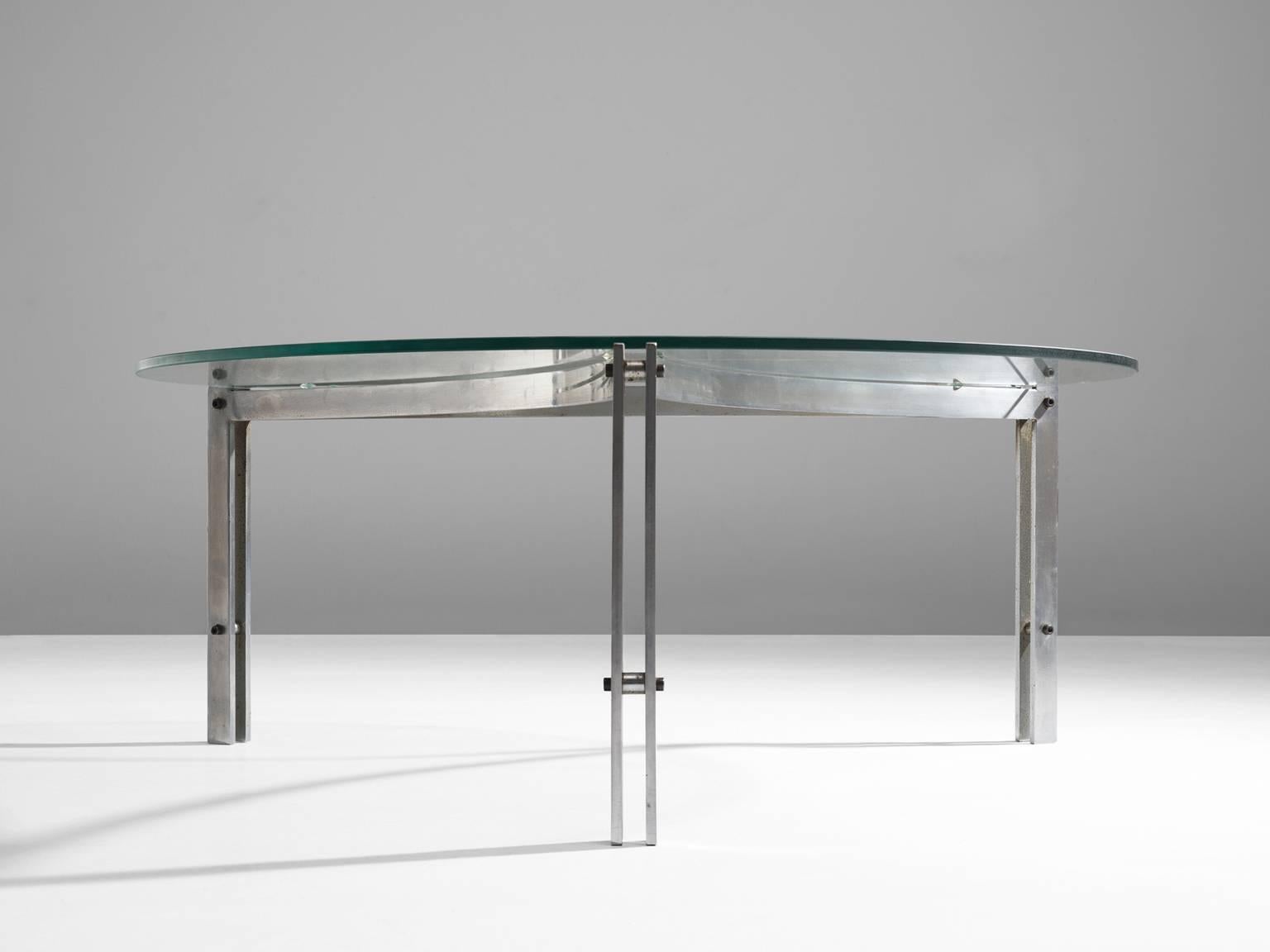 Mid-Century Modern Fabricius and Kastholm Inspired Scimitar Cocktail Table