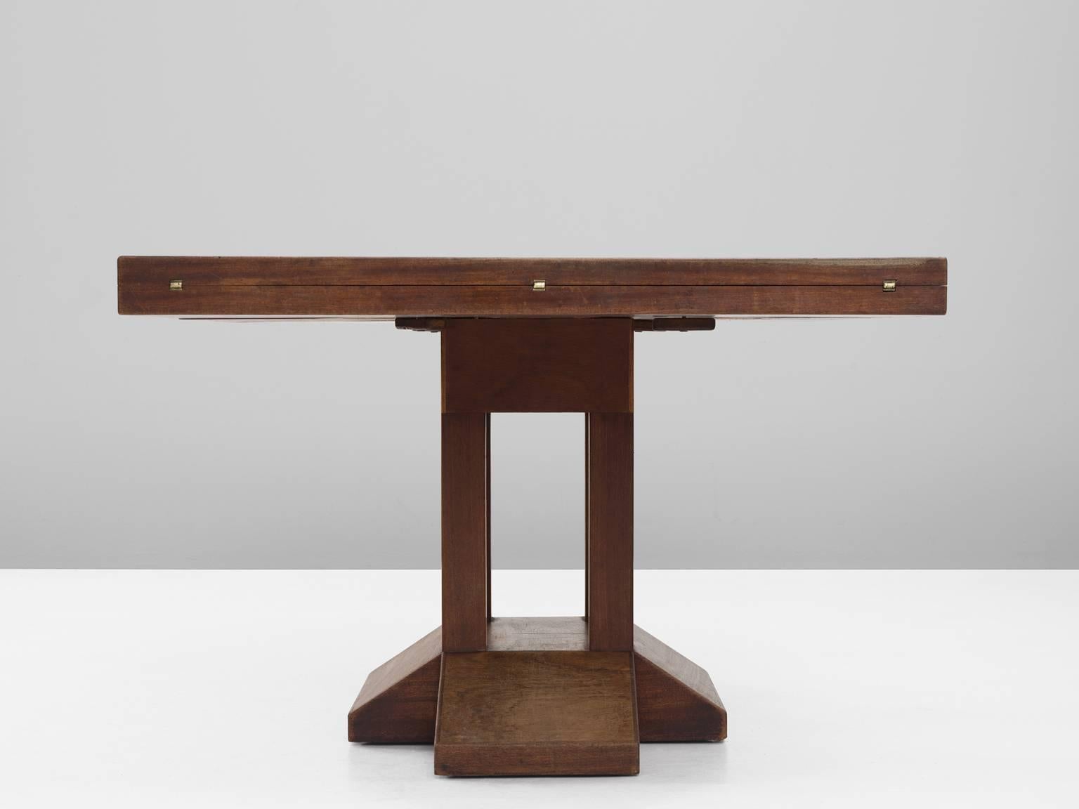 French Extendable Dining Table in Mahogany