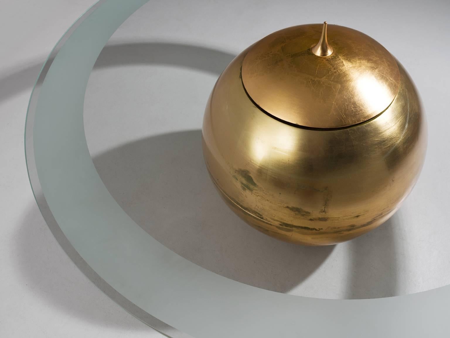 Italian Alessandro Mendini 'I Soli' Golden Center Table