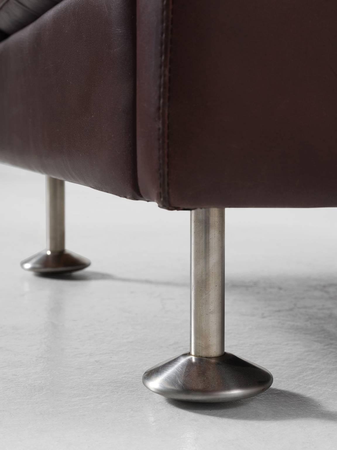 Illum Wikkelsø Brown Leather Club Chair 2