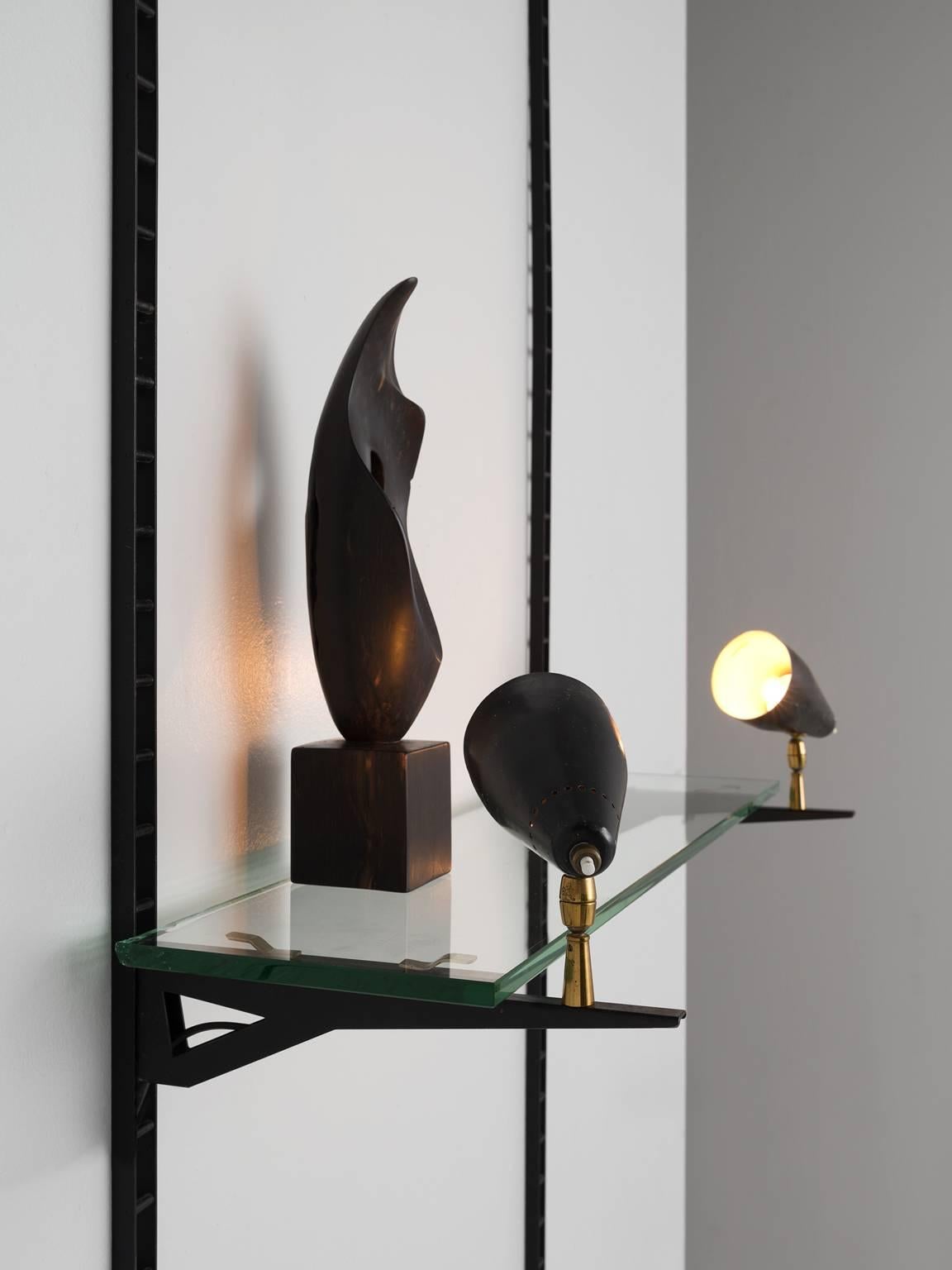 Glass Gino Sarfatti Illuminated Display Console for Arteluce