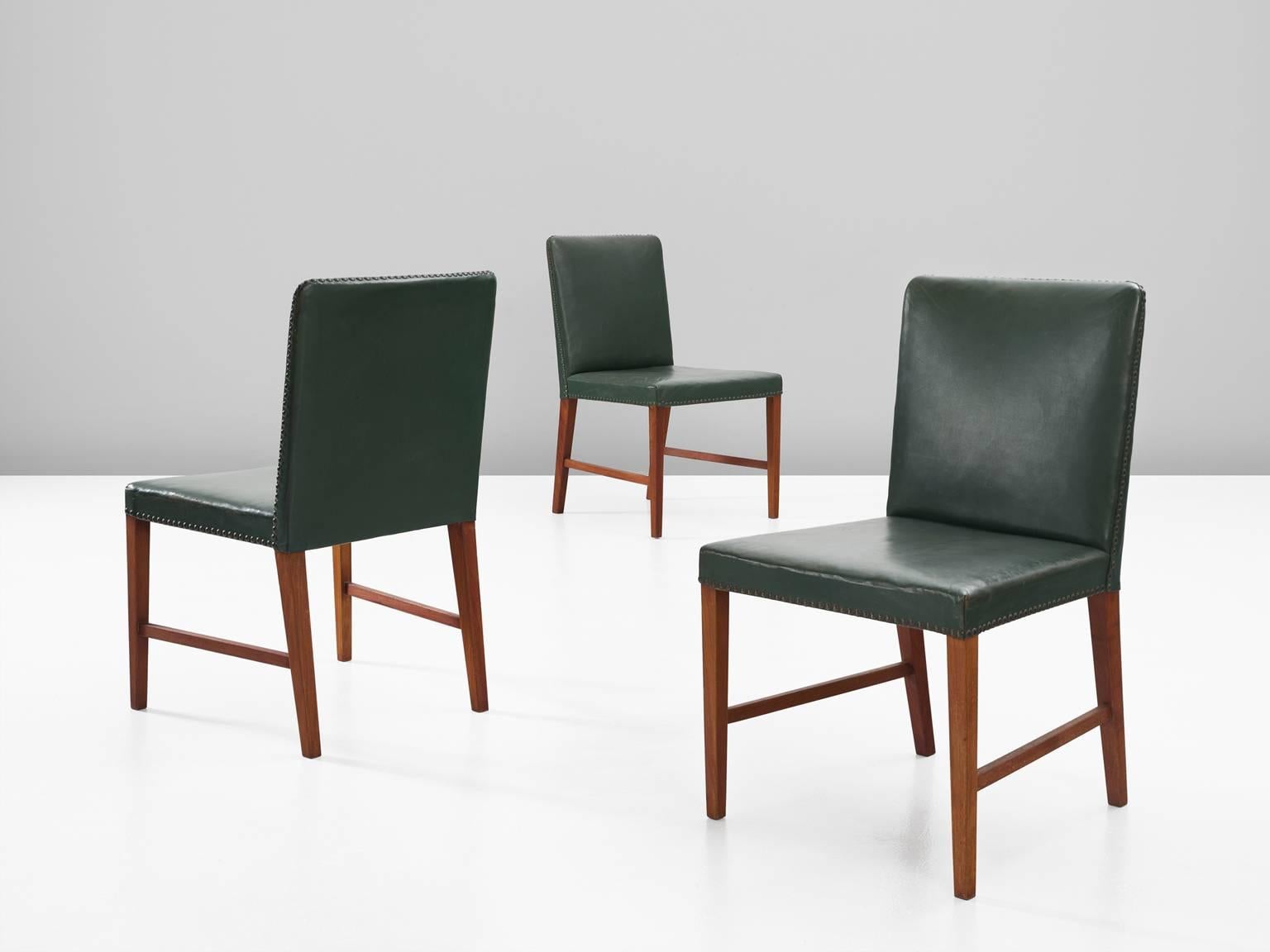 Illum Wikkelsø Set of 8 Dining Chairs for Brandon  In Good Condition In Waalwijk, NL