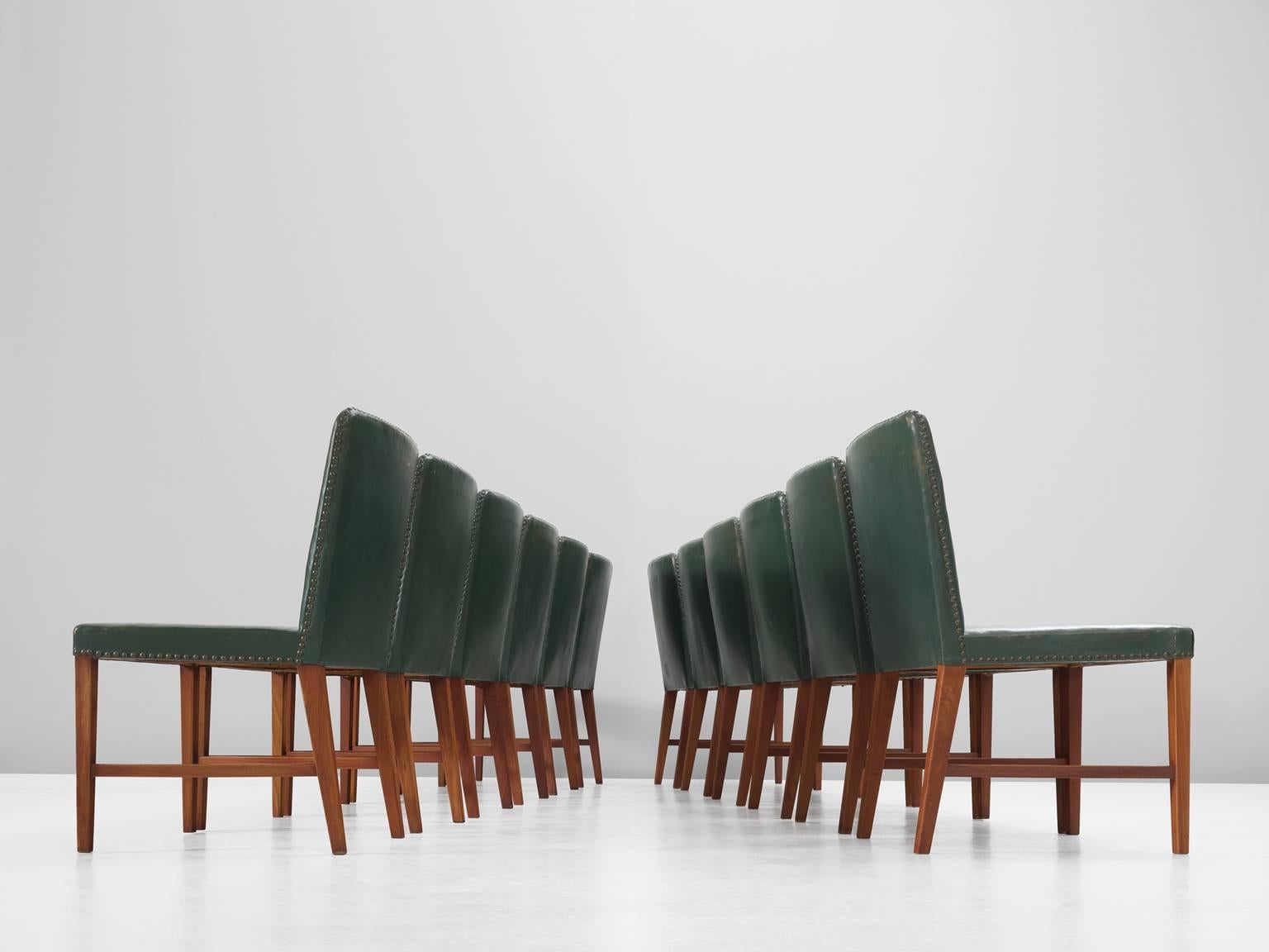Danish Illum Wikkelsø Set of 8 Dining Chairs for Brandon 