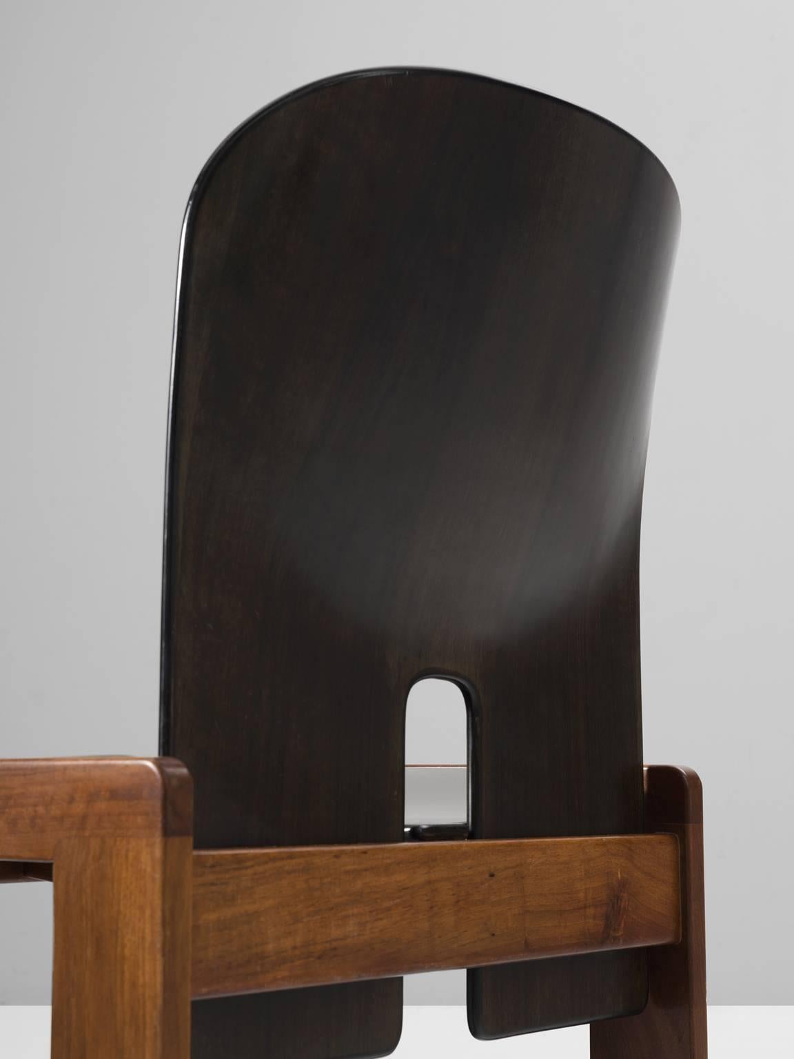 Mid-20th Century Afra & Tobia Scarpa Set of Four Dining Chairs for Cassina