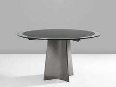 Luigi Saccardo Round Pedestal Table for Maison Jansen