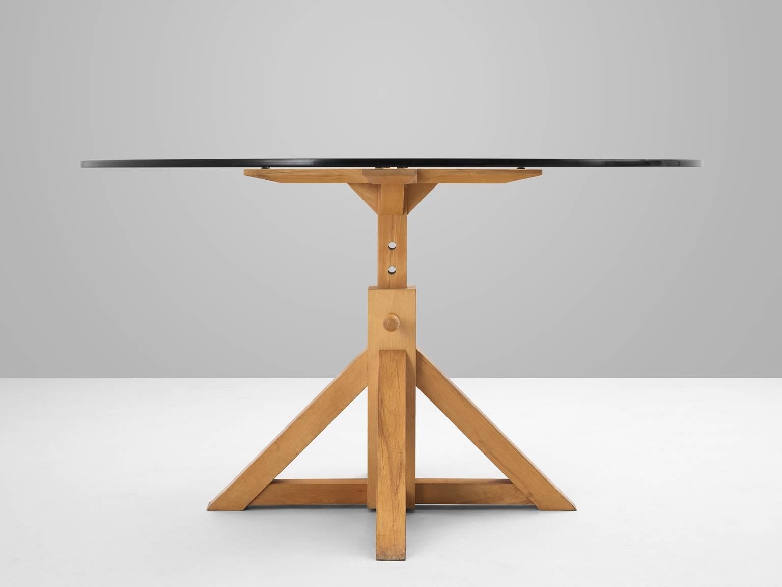 adjustable table base pedestal