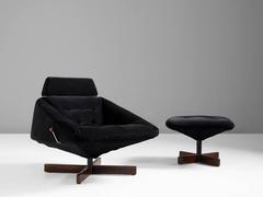 Percifal Lafer Swivel Lounge Chair with Ottoman