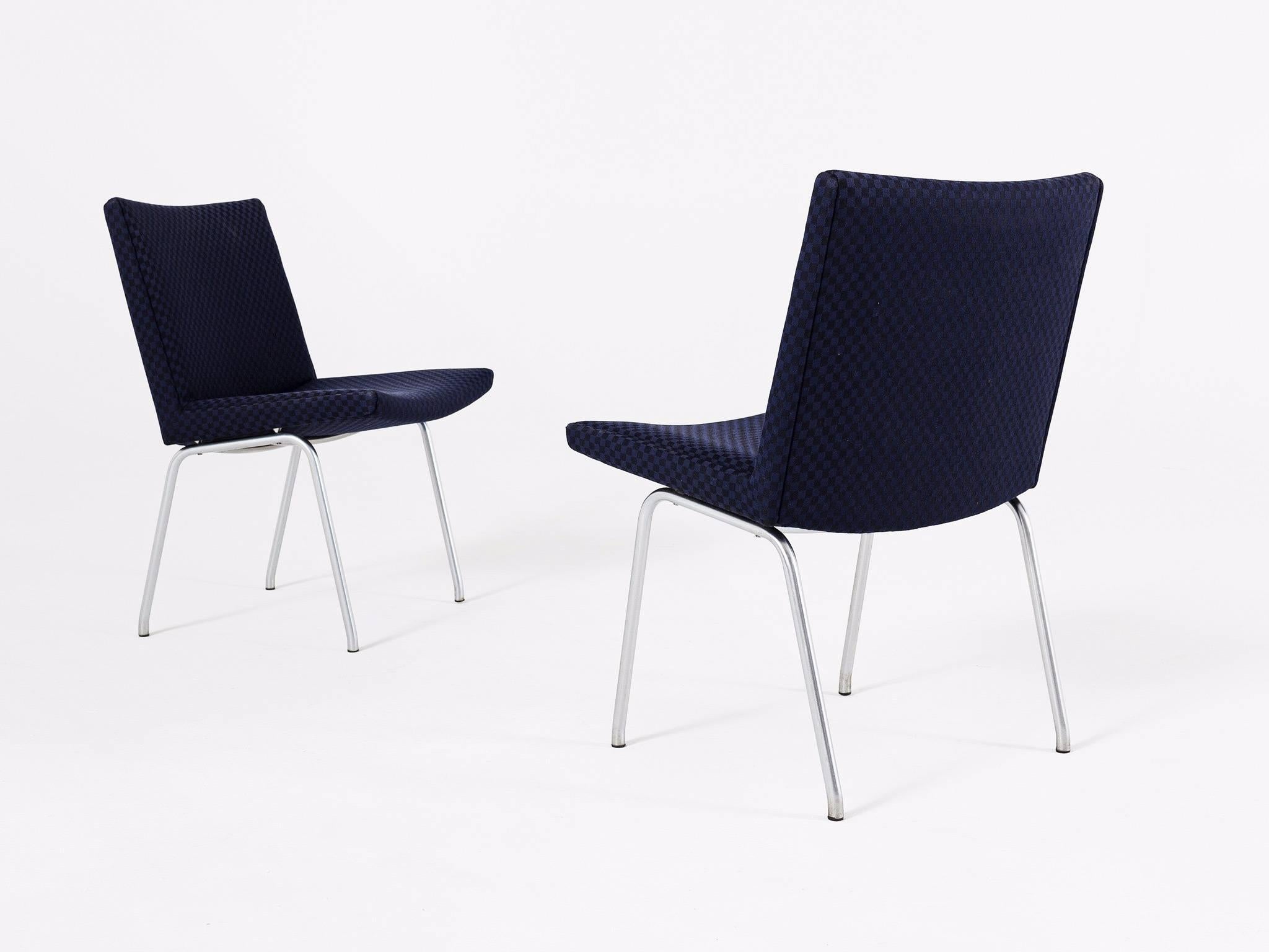 Hans Wegner Set of Six 'Airport' Chairs for Carl Hansen In Excellent Condition In Waalwijk, NL