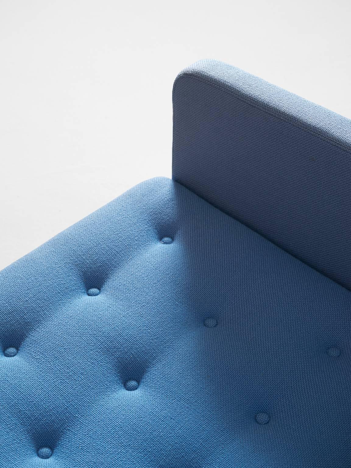 Late 20th Century Erik Jørgensen Lounge Chair in Light Blue Fabric Upholstery