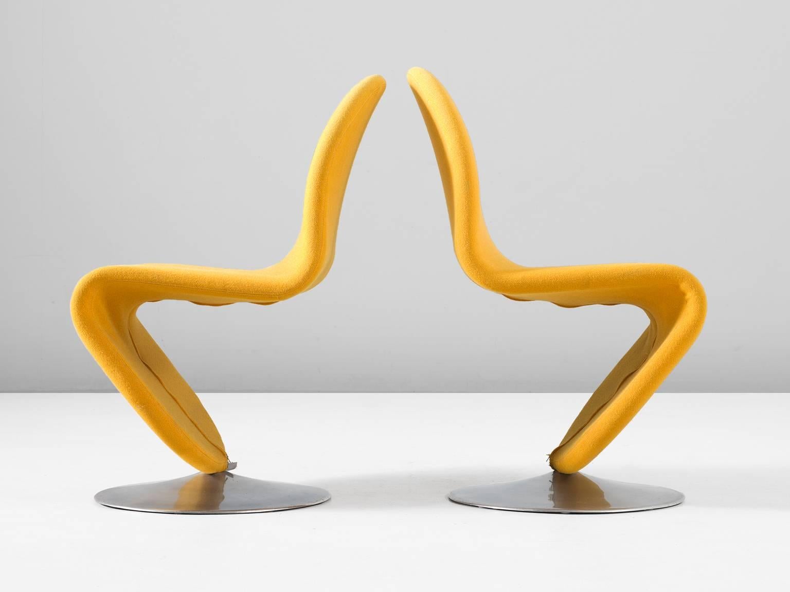 Verner Panton Set of Eight Chairs from the 1-2-3 Series for Fritz Hansen 2
