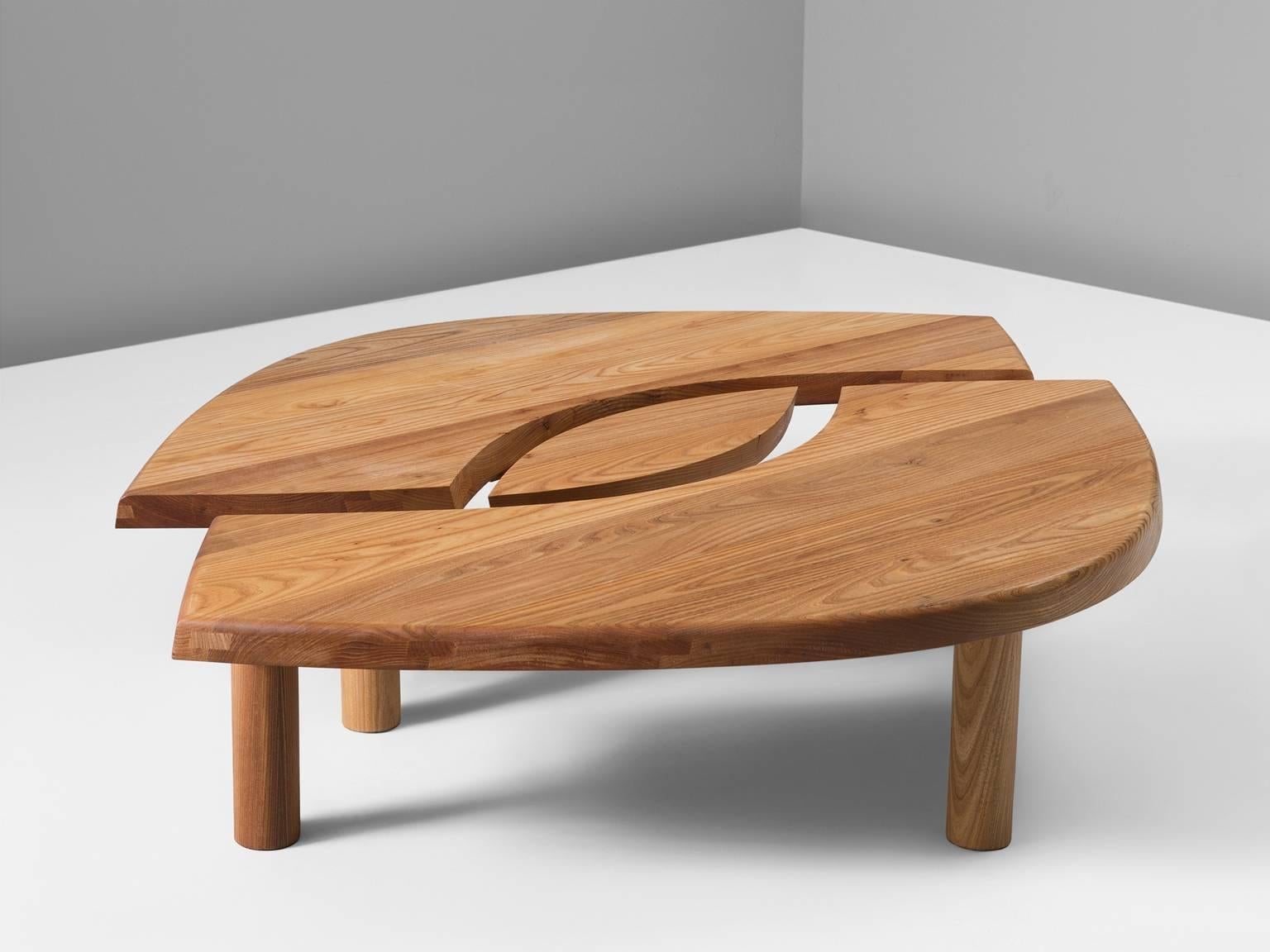 Mid-Century Modern Pierre Chapo Style Coffee Table T22
