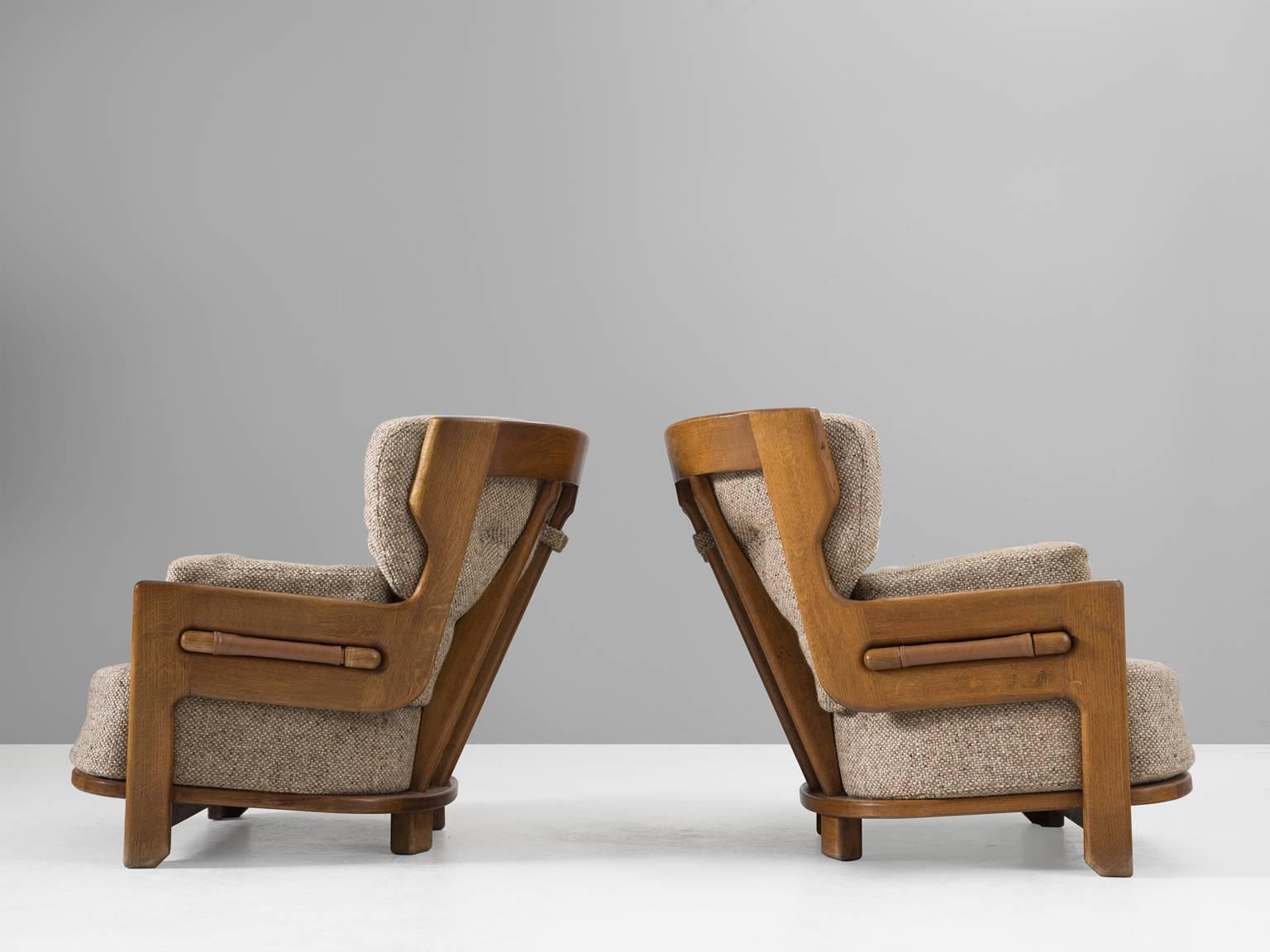 French Guillerme & Chambron for Votre Maison Lounge Chairs