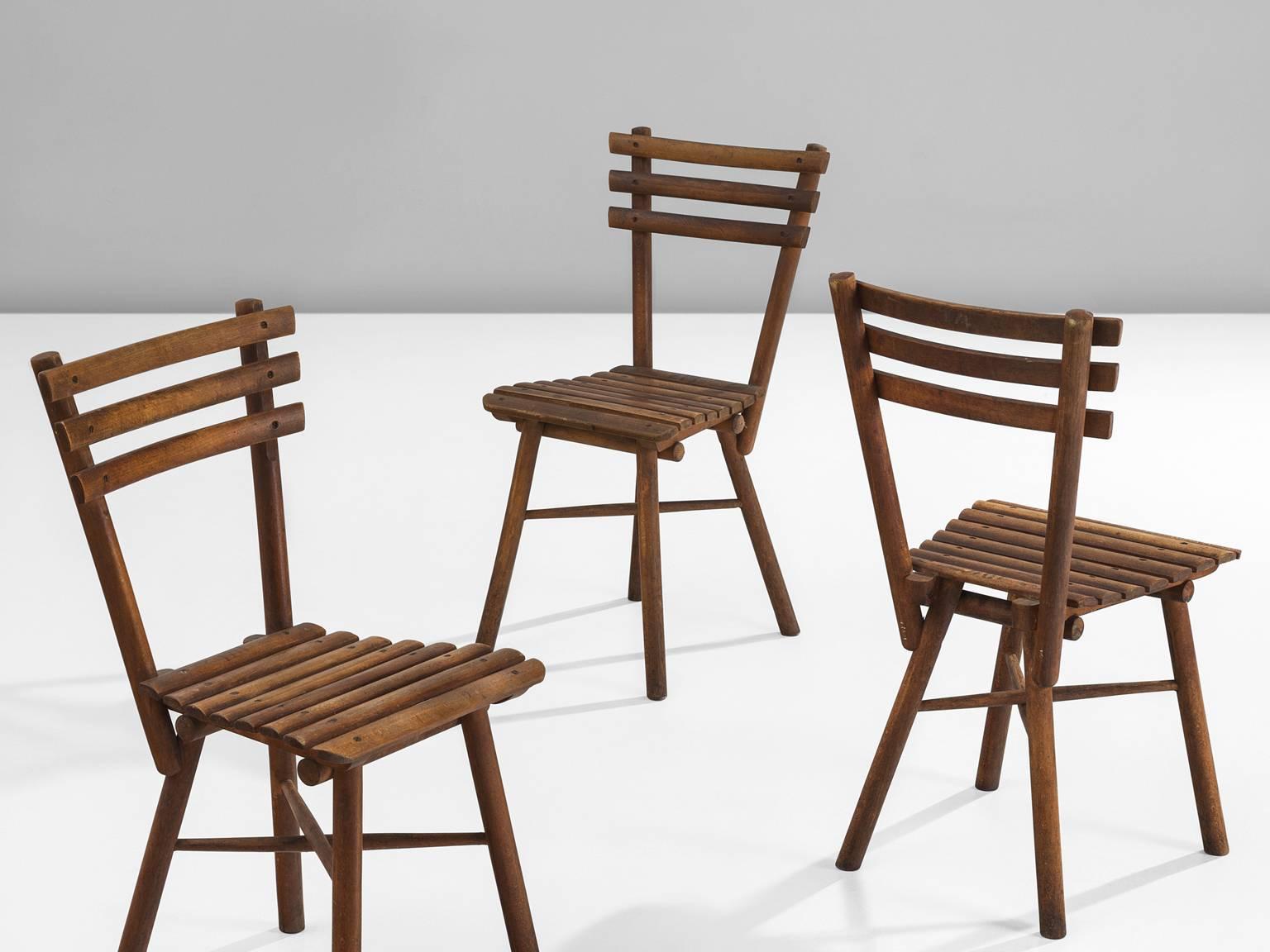 Set of Twelve Thonet Chairs in Beech In Good Condition In Waalwijk, NL