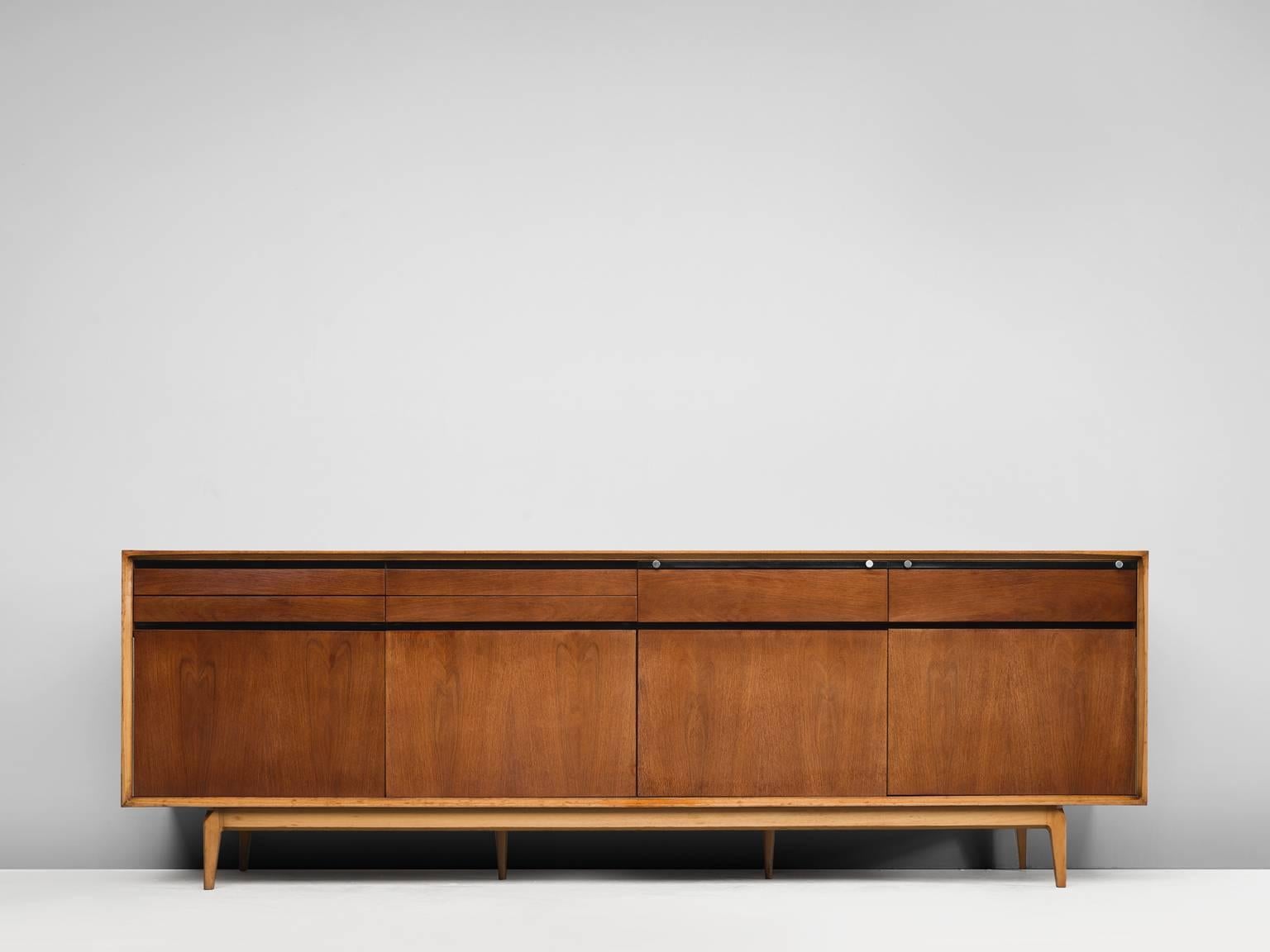 Mid-Century Modern De Coene 'Madison' Credenza in Rosewood and Walnut
